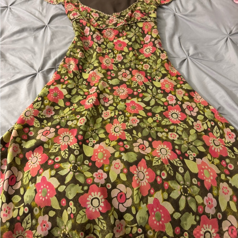 Sigrid Olsen Floral Dress Size 4